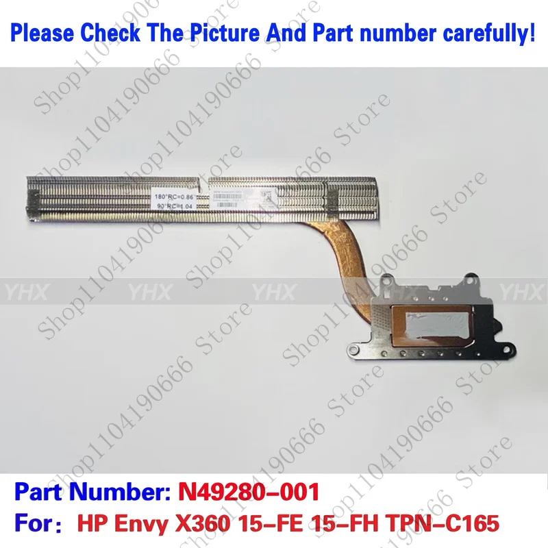 

bd New For HP Envy X360 15-FE 15-FH TPN-C165 COOLING HEATSINK N49280-001.