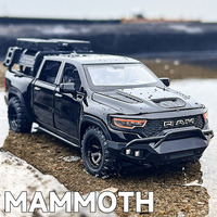 1:32 Dodge RAM 1000 TRX Mammoth Picku Alloy Car Model Sound And Light Pull Back Children's Toy Collectibles Birthday Gift