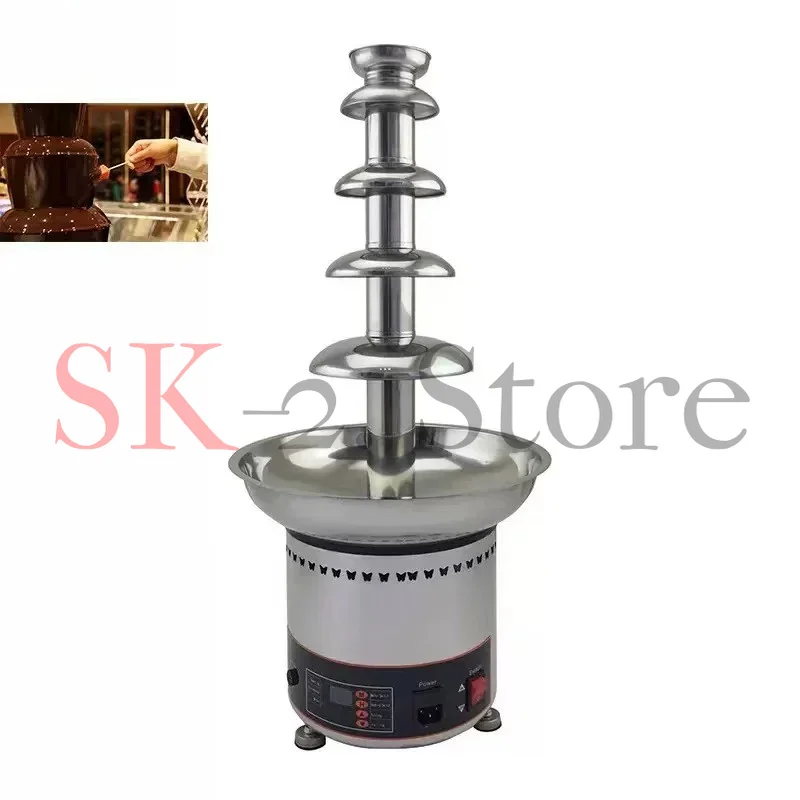 Chocolate Waterfall Machine Fountain Machine Automatic Wedding Banquet Chocolate Stainless Steel Sesame Hot Pot