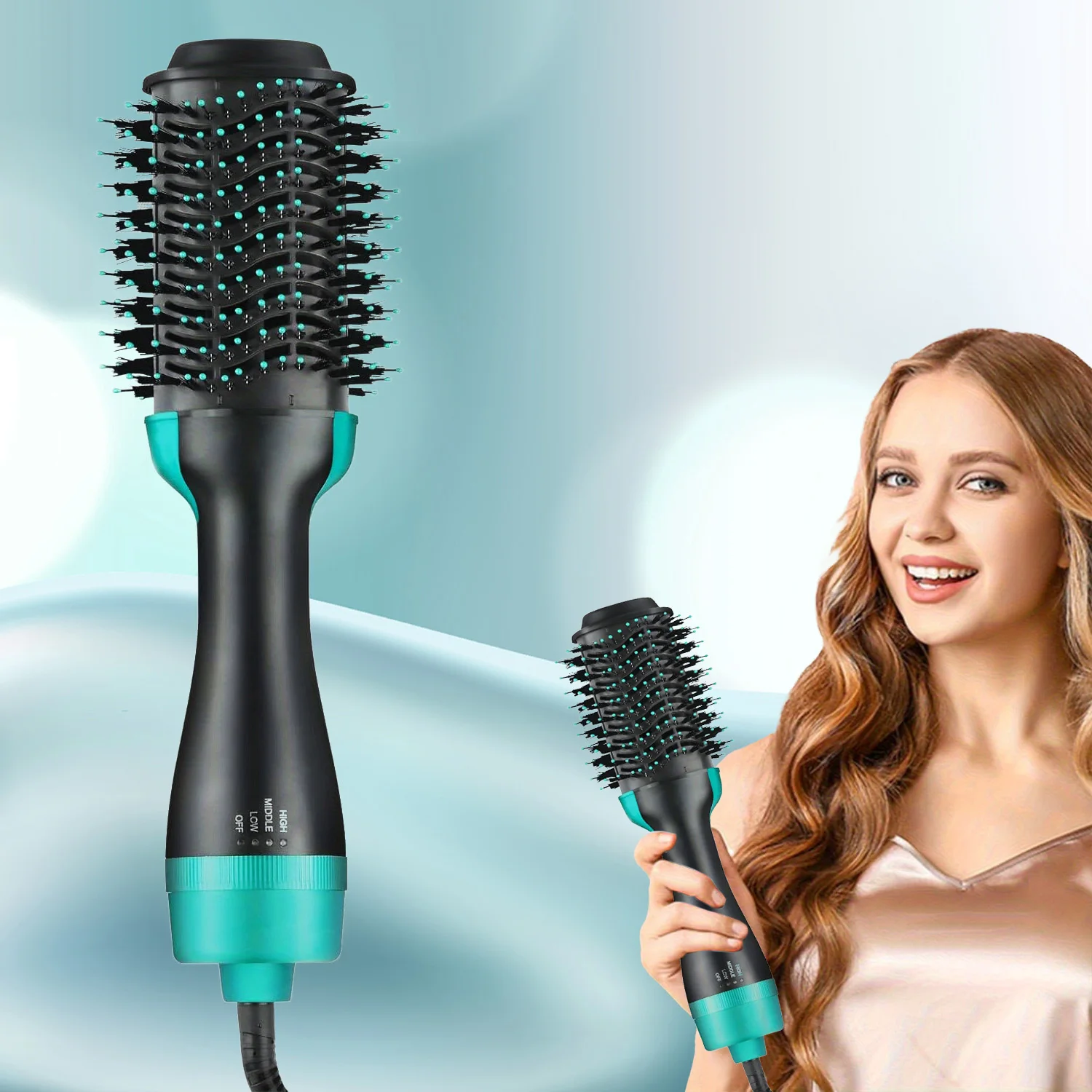

BLUTOOL 4-in-1 One-Step Negative Ion Hair Dryer and Hot Air Brush, Reduces Frizz and Static, Quick-Dry Volumizing