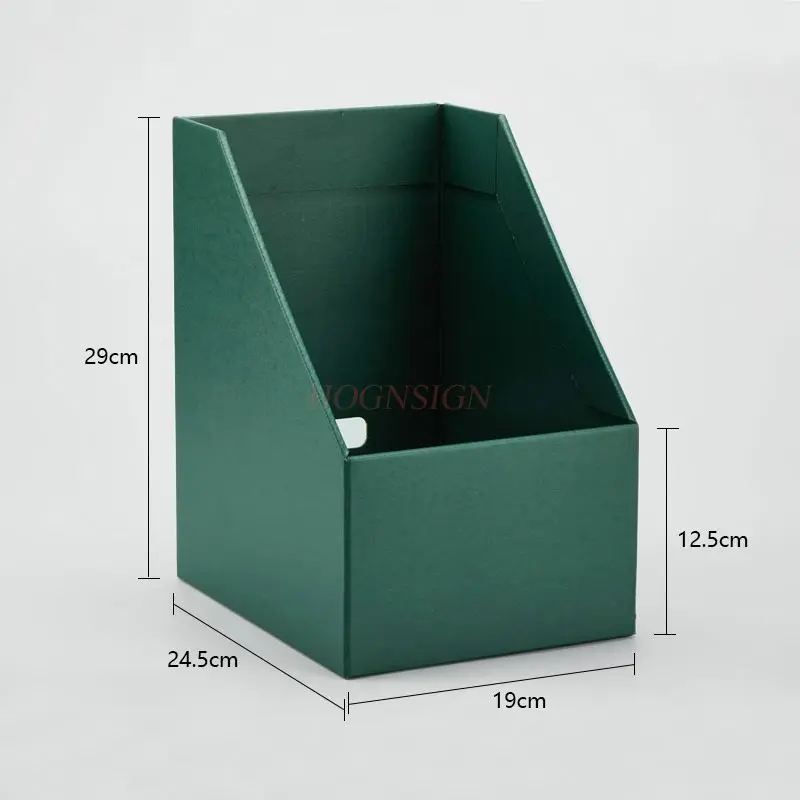 

1pcs Office paper file box, desktop storage rack, vertical paper box, book box, book storage, archive and data bookshelf