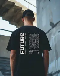 Unisex T-Shirt, Techwear, Futuristic Graphic, Brutalism, Japanese, Streetwear Tee, Darkwear, Cyberpunk,Techno Rave Clothing