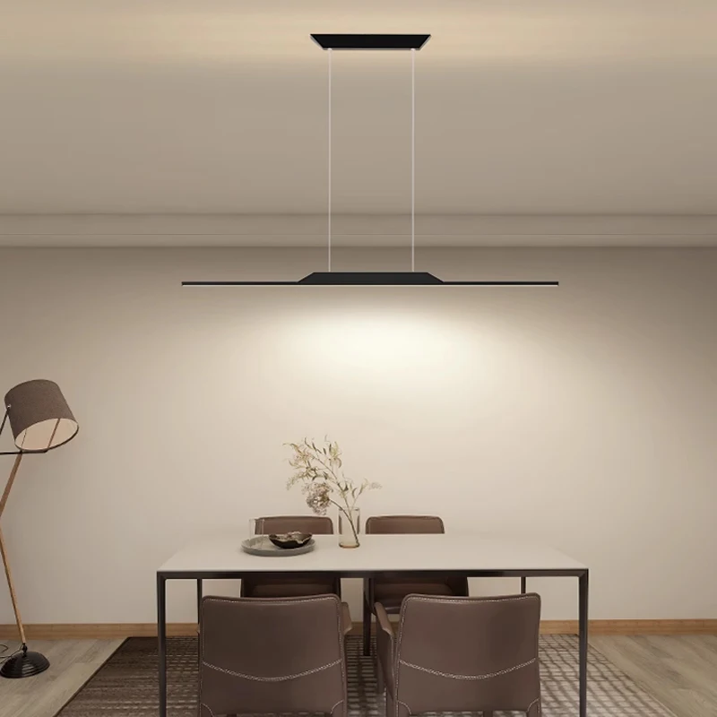 الحديثة الحد الأدنى استوديو مشبك طويل قلادة Led أضواء غرفة الطعام طاولة طعام مصمم بار غرفة الطعام الثريا luша #6