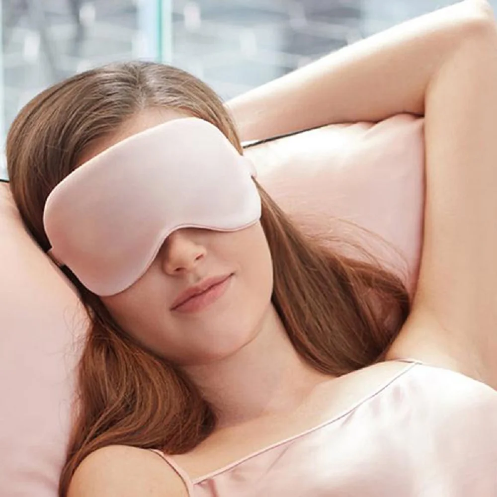 Imitated Silk Sleep Eye Mask Portable Travel Eyepatch Nap Eye Patch Rest Blindfold Eye Cover Health Sleeping Mask Night Eyeshade