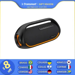 Tronsmart Bang Speaker 60W Bluetooth Speaker with Lossless Hi-Res Audio, Heavy Bass, App Control, Portable Handle, for Party