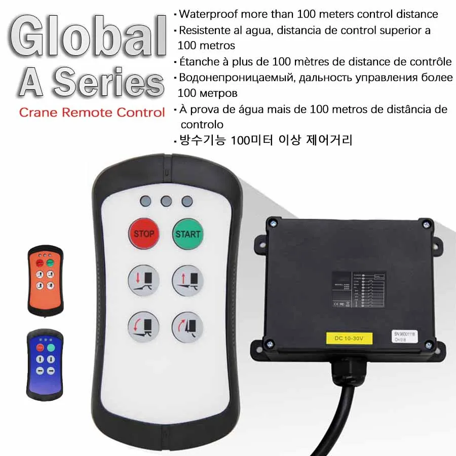 Wireless Industrial Remote Control A400 Remote 4-key Switch DC10V 30V Truck Tailgate Control Crane Lifting Radio Remote Control