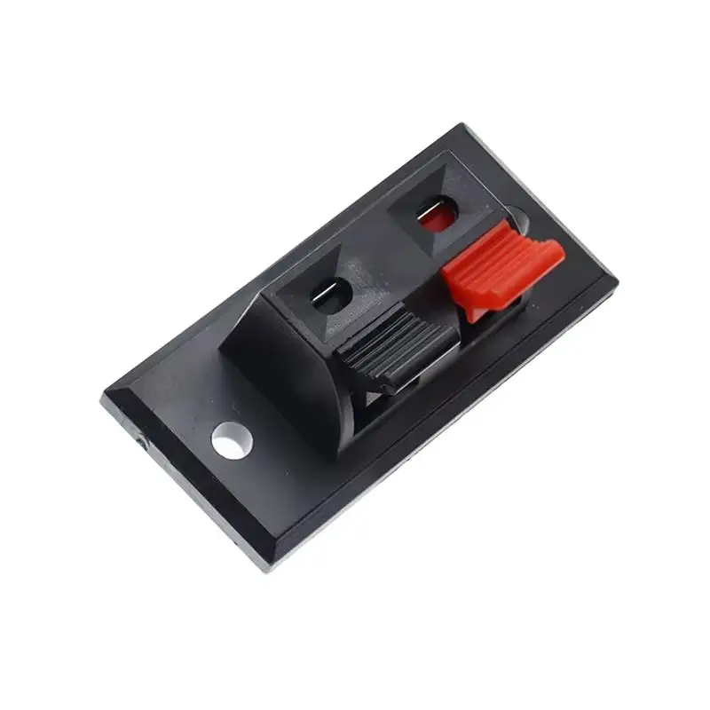 2/4 Positions Connector Terminal Push In Jack Spring Speaker Connector Terminals Load Audio Cable Plastic Breadboard Clip E4