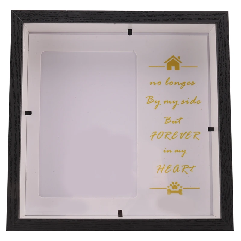 Pet Picture Frame Memorial - Dog Memorial Sentiment Frame - Pet Collar Frame Remembrance Black For Loss Of Dog Gifts