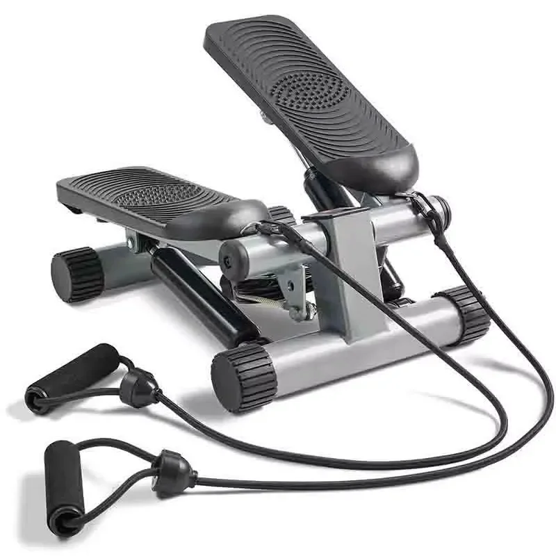 【CHIMU HOME】 Mini Exercise Bike Cycle Machine Stair Stepper Workout Pedal Exerciser with Resistance Band for Leg Fitness
