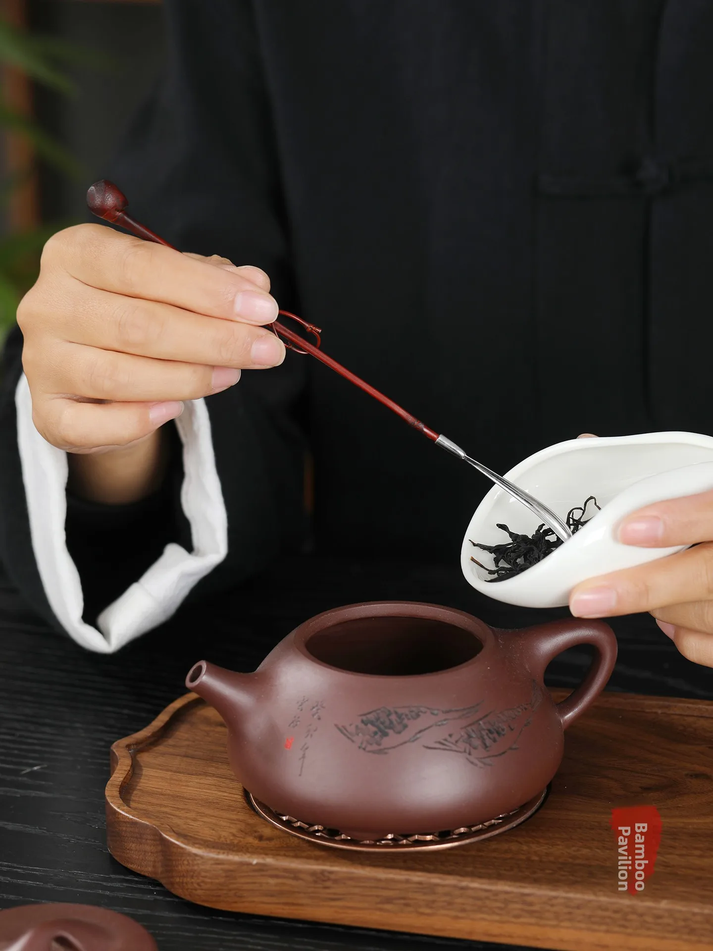 

l Bamboo Tea Spoon Large Vernis Tea Branch Tea Server Vintage Tea Needle Tea Ceremony Accories Home Use