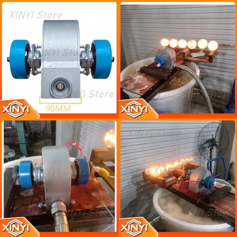800W Horizontal Pelton Turbine Hydro Generator 220V AC Home Off Grid Power for Rural Water Mill House