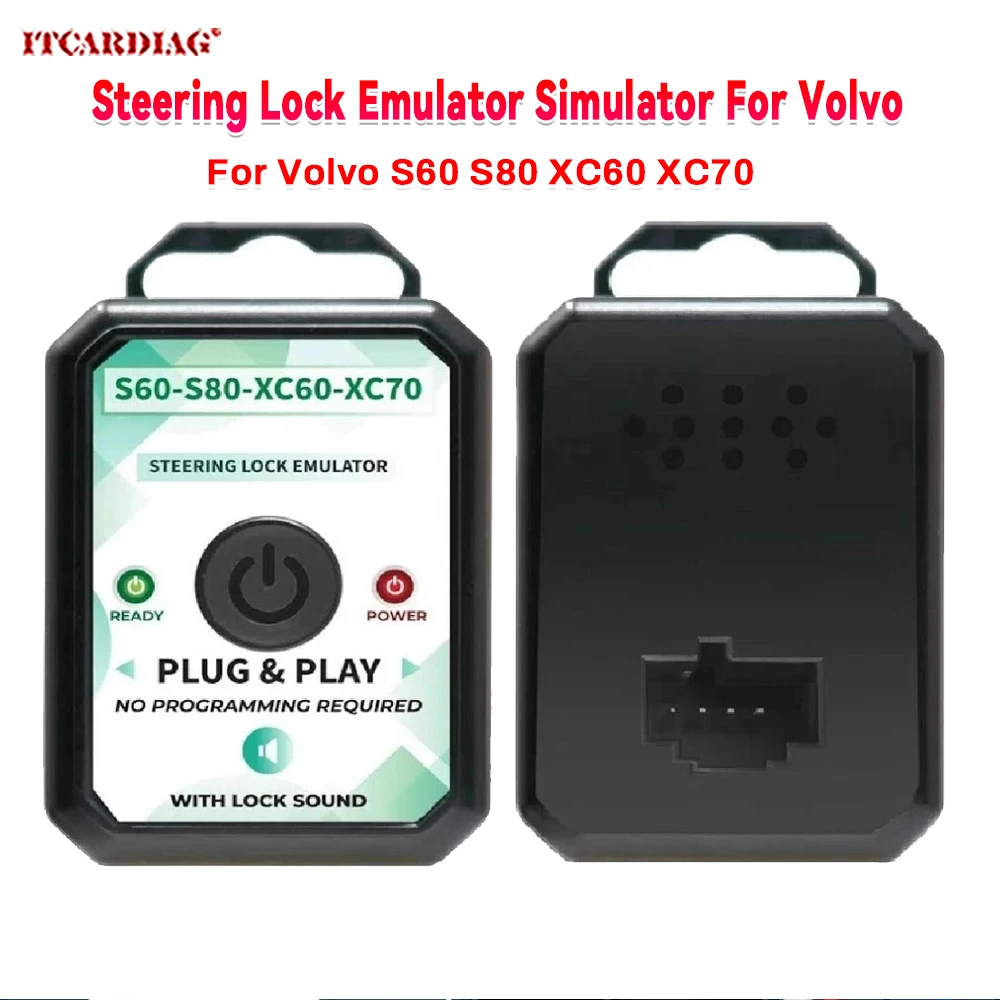 For Volvo Steering Lock Emulator Simulator For Volvo ESL/ELV/SCL S60 S80 XC60 XC70 Steering Column Lock Emulator With Sound