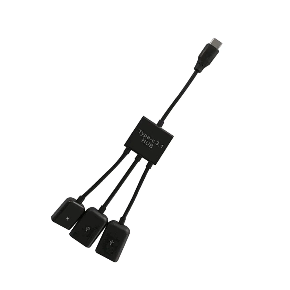 Type USB C-adapter naar Otg-kabel Geslachtstype-Hub Ethernet Host Multi-oplaadconnector Eén punt drie