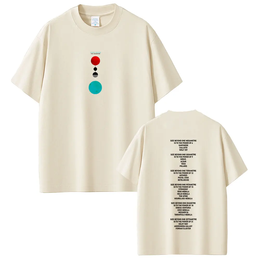 Singer Steven Wilson Graphic T Shirt The Overview Album Merch T-shirt Men's Women Fashion Oversized Cotton Short Sleeve T-shirts
