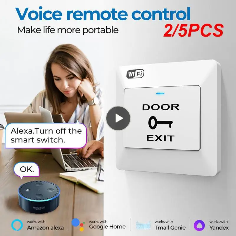 

2/5PCS Smart Home Advanced Technology Enhanced Security Easy Installation Smart Automation Voice Control Voice Remote Control