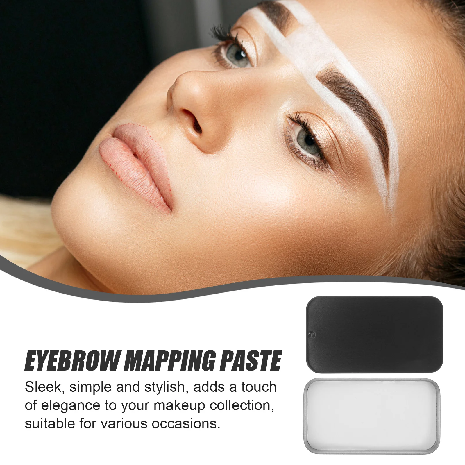 ครีมจัดทรงคิ้ว ครีมกำหนดตำแหน่งคิ้ว อุปกรณ์ฝึกหัดสำหรับผู้หญิง แต่งหน้า ช่วยวาดคิ้ว ตัวช่วยกำหนดตำแหน่งคิ้ว