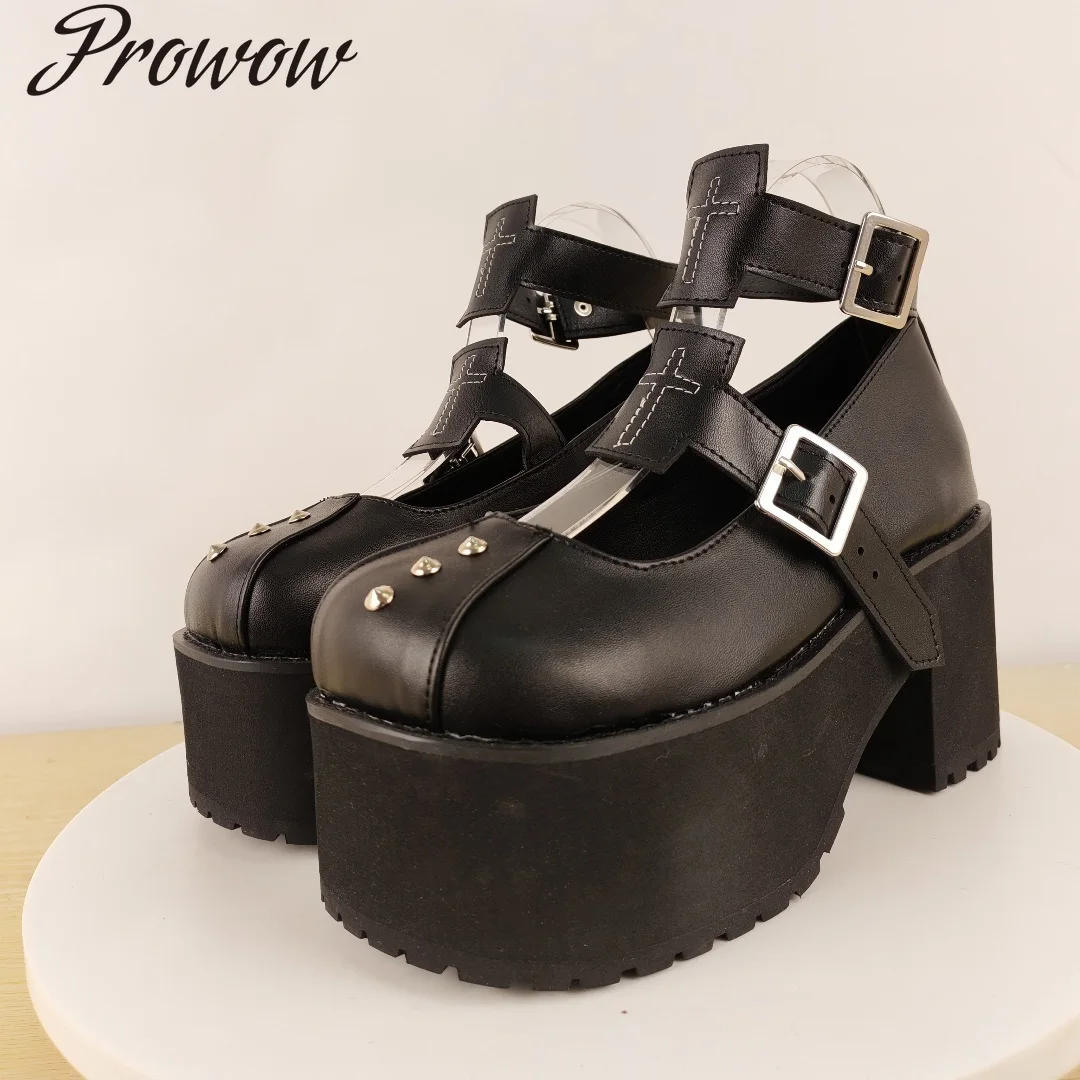 

Модные женские туфли на высоком каблуке с круглым носком на платформе, Zapatos Mujer