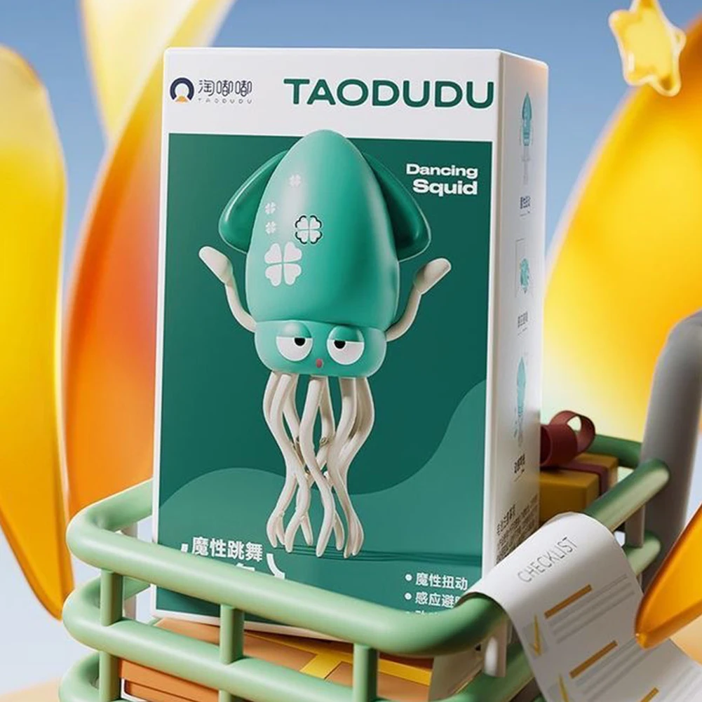 Electric Educational Toys Auto Obstacle Avoidance Octopuses with LED & Music Creative Dancing Octopuses Magic Interactive Toys