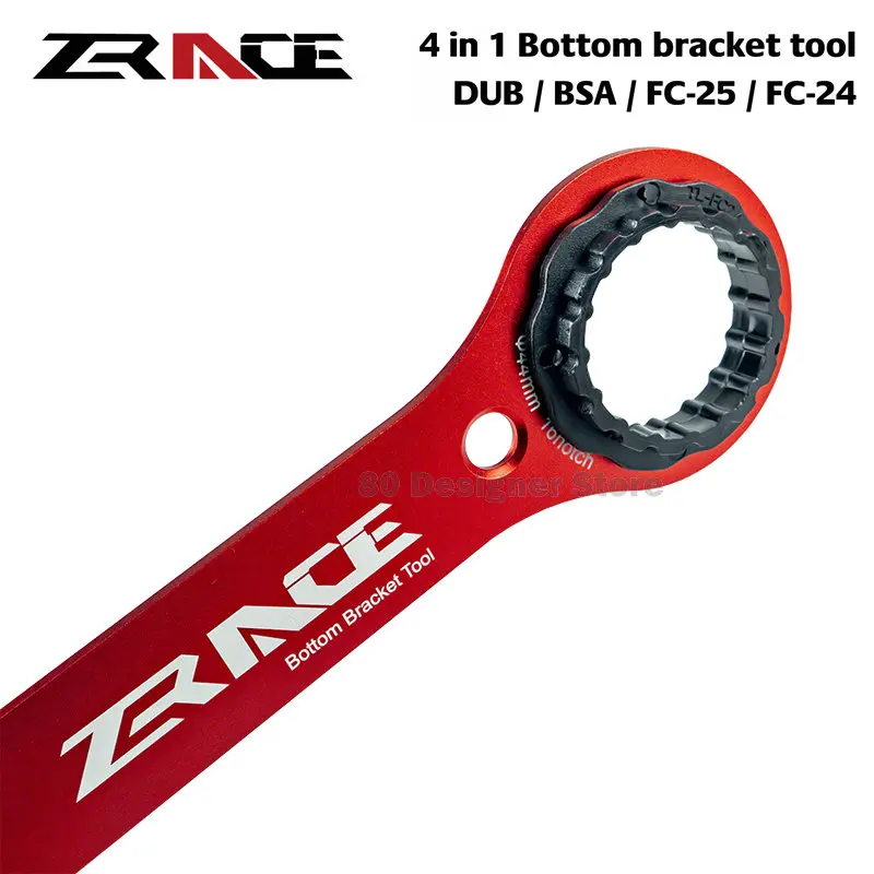 ZRACE 4 in 1 Bottom Bracket Wrench Tool , Compatible with SRAM DUB, SHIMANO BSA / FC-25 / FC-24, CNC AL7075 DUB-BSA TOOLS