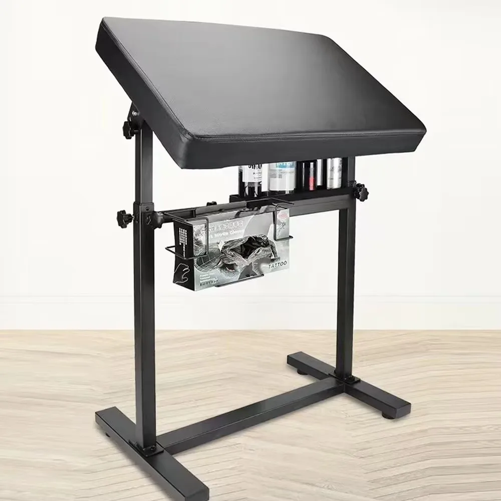 

Подставка-подлокотник для тату-студии, регулируемая по высоте, увеличенная, с полкой и отсеком для хранения, из искусственной кожи, с мягкой губчатой подушкой