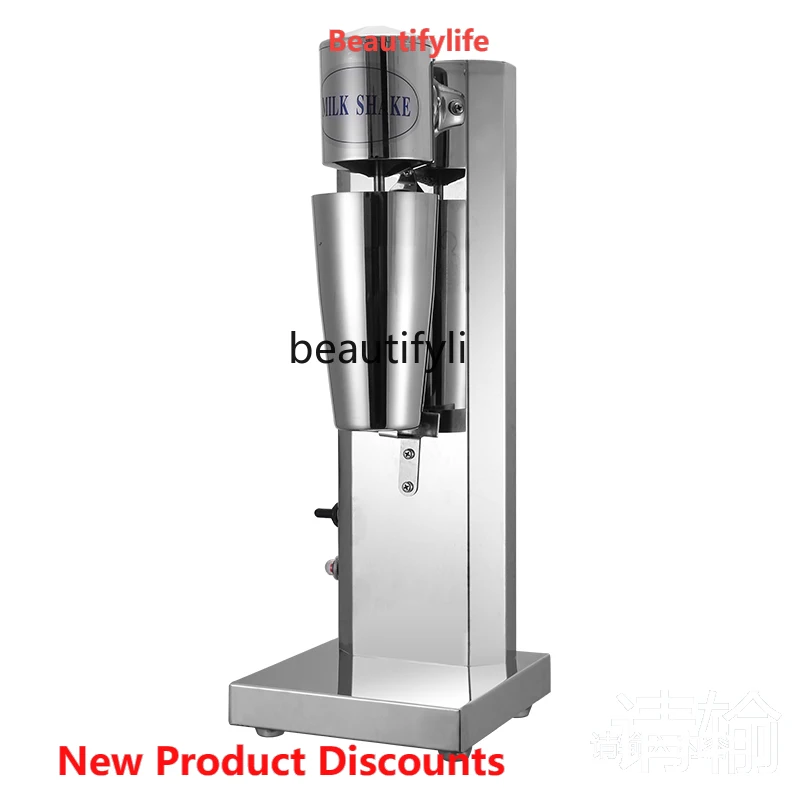 

A61 Stainless Steel Double-Headed Shake Machine Single-Head Milkshake Machine Coffee Milk Frother Automatic Mixer Commercial Use