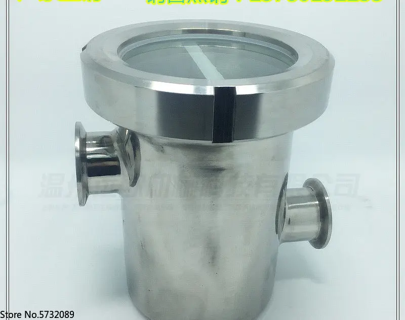 Stainless steel air blocker with stainless steel sanitary grade anti backflow floor drain air isolator