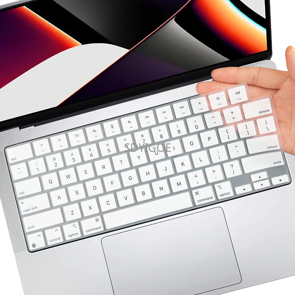 Juste de clavier en silicone pour MacPleAir, accessoires de protection ultra fins, puce M2, A2941, A2681, Pro14, 16 \