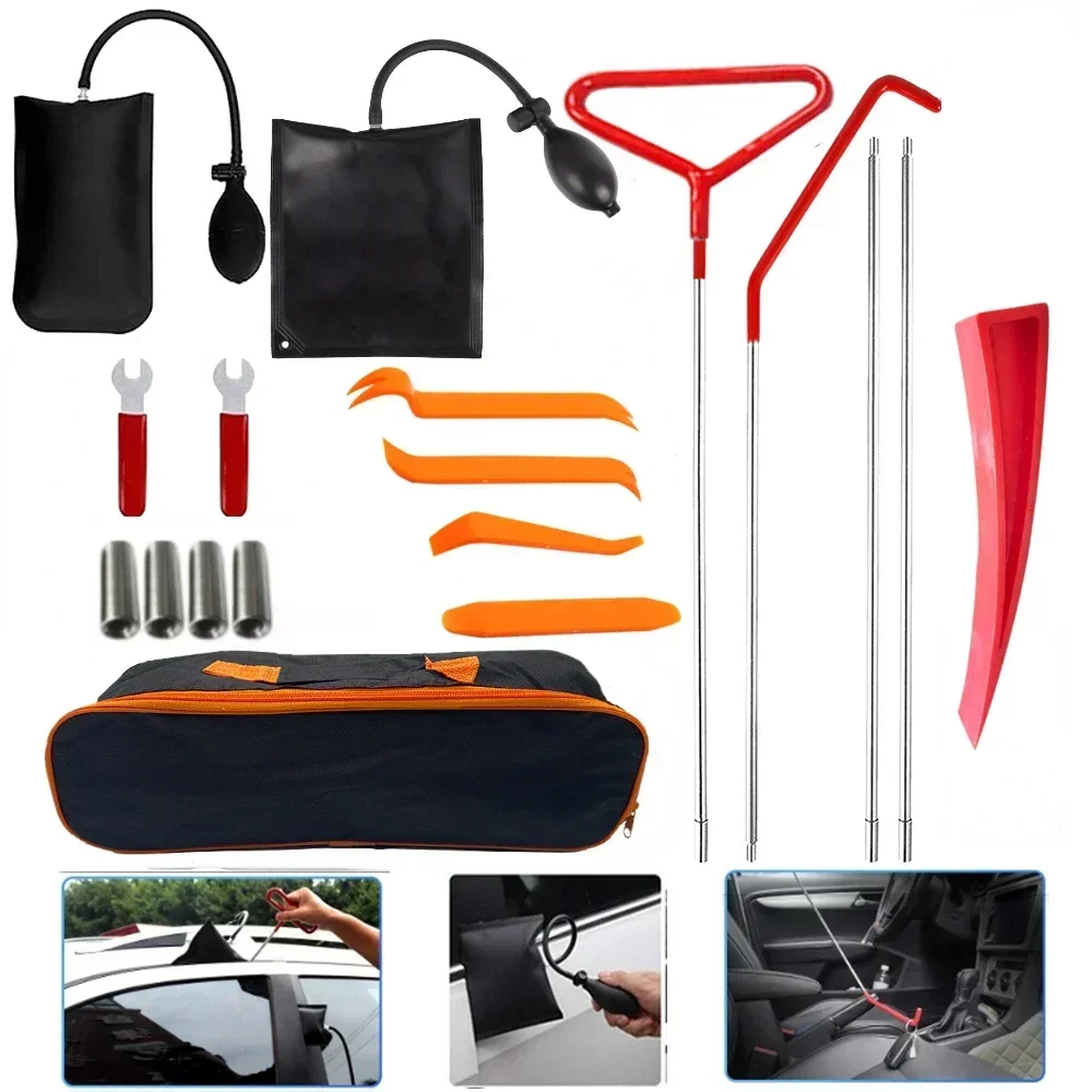 

Car Motorcycle Tire Repair Kit Puncture Plug Tools Tyre Puncture Emergency for Tire Strips Stirring Glue Repair Tool Kit