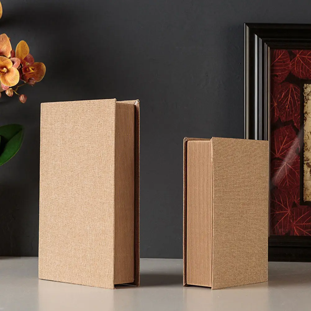 1Pcs Simulation Book Decor Cloth Art Vintage Style 27x17x5 Photo Prop for Home Store Hotel Book Room Decoration