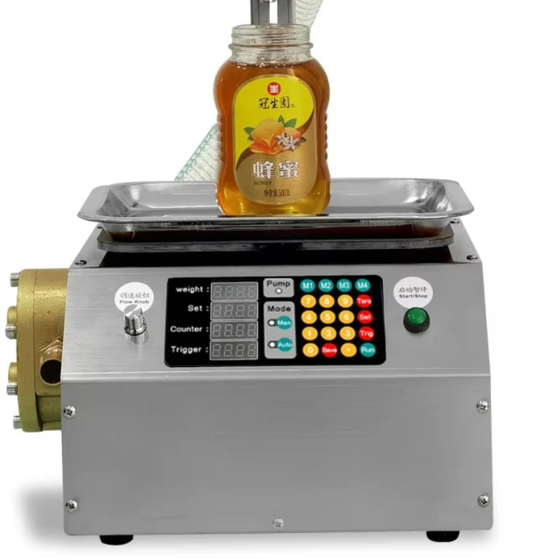 

New automatic filling artifact honey tahini paste edible oil glue mucus filling machine