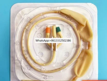 Three-Cavity Two-Balloon Tube Three-Cavity Double-Balloon Gastric Tube Double-Balloon Catheter For Single Use