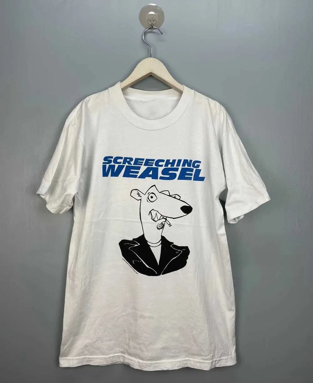 Screeching Weasel 90S Band For Fan White S 2345Xl T Shirt S3638