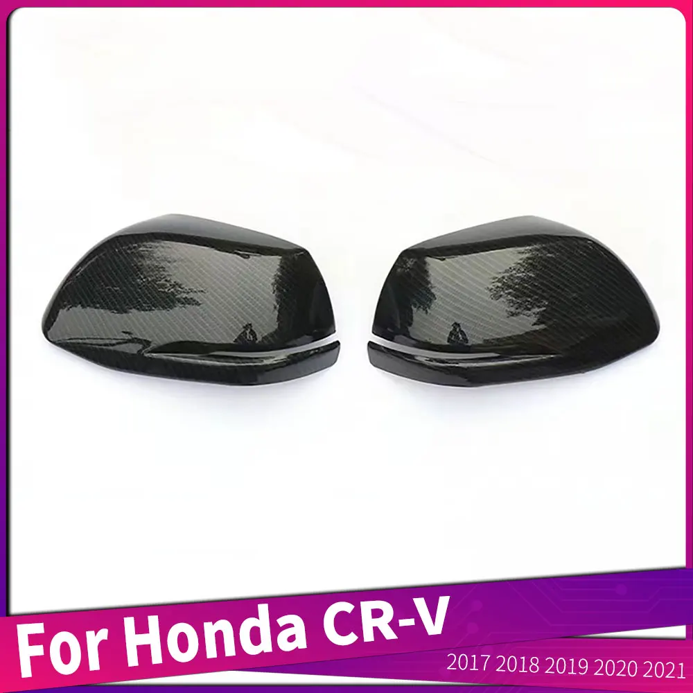 

For Honda CR-V CRV 2017 2018 2019 2020 2021 Car Door Side Rear View Rearview Mirror Frame Cover Sticker Auto Parts