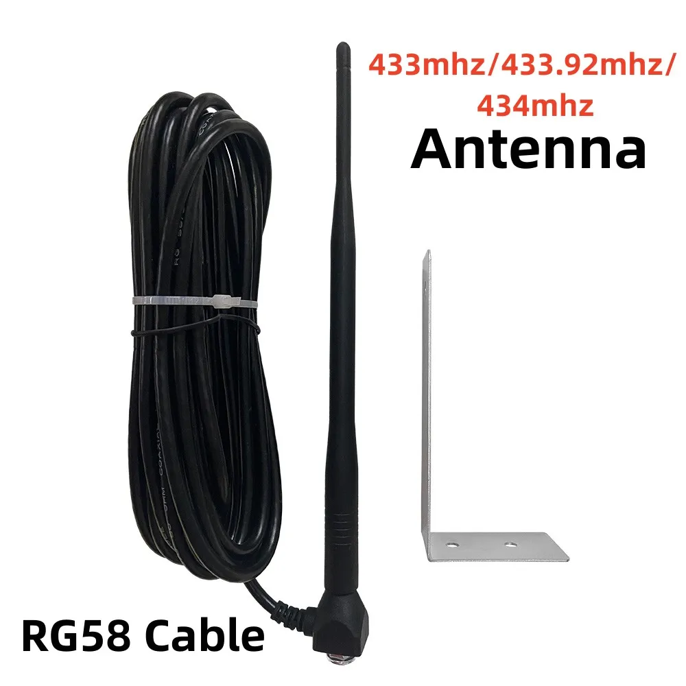 Imagem -05 - Antena Externa para Eletrodomésticos Gategarage Door Signal Antenna para Garage Remote 433.92mhz 433 Mhz