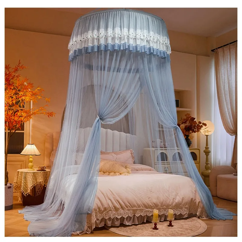 2025 new dome princess wind landing mosquito net beautiful dome embroidered mosquito net