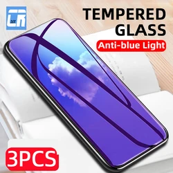 3Pcs Anti Blue Light Tempered Glass For Samsung Galaxy S20 S21 FE A71 A51 A42 A31 A21S A53 A70 A50 M51 M31 M21 Screen Protector