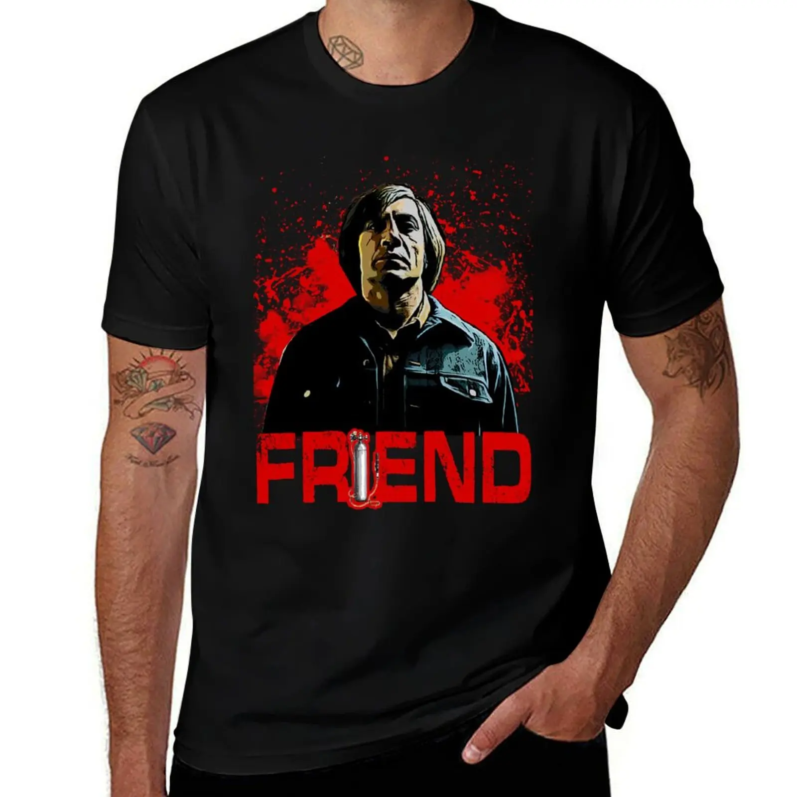 

Anton Chigurh T-Shirt essential t shirt men t shirt cotton 100% T-Shirt