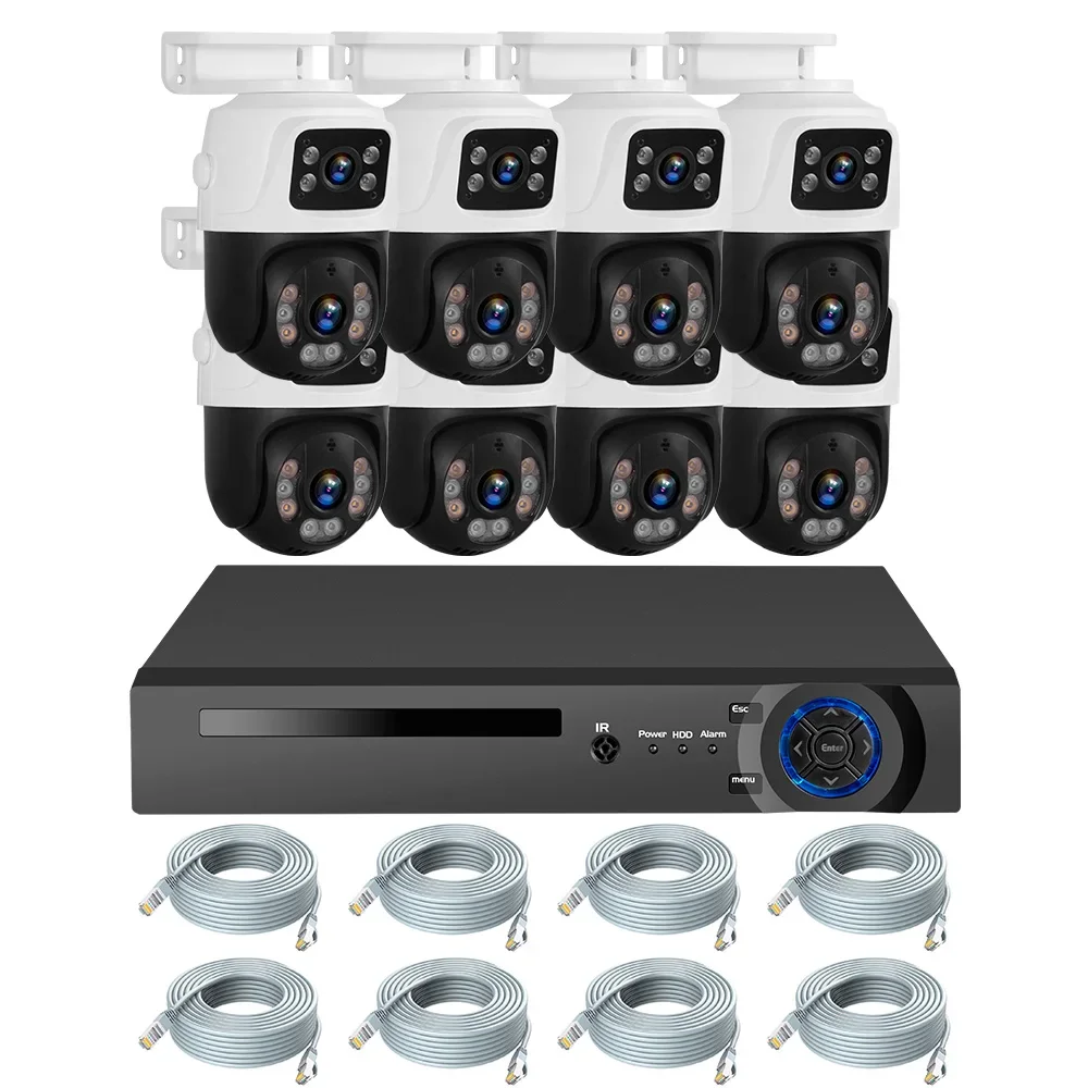 

KERUI 6MP POE Camera Surveillance System 8CH Outdoor Indoor Cameras Motion Tracking NVR System CCTV Network Video Recorder