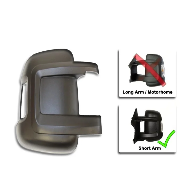 Außenspiegel-Gehäuseabdeckung mit kurzem Arm für Fiat Ducato, Peugeot Boxer, Citroen Relay 2006-2024, Wohnmobil-Rückspiegel, Außenteil – Detail 6