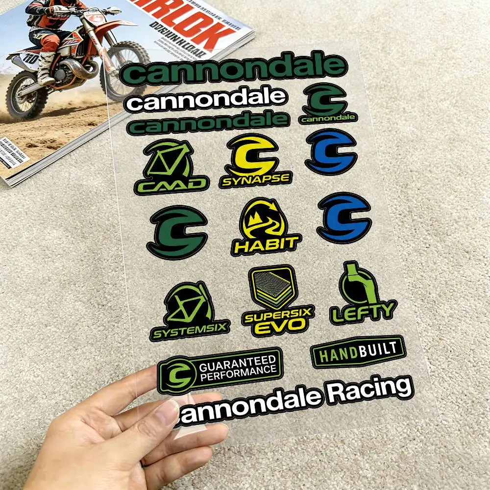 

Светоотражающие наклейки для мотоциклов Cannondale, водонепроницаемые наклейки для шлема, скутера, топливного бака, ящика для инструментов, гоночные наклейки