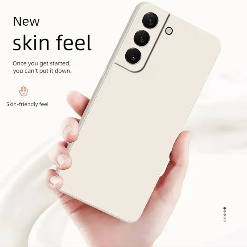 For Samsung Galaxy S25 S24 S23 S22 S21 Liquid silicone anti-drop minimalist ultra-thin women's product