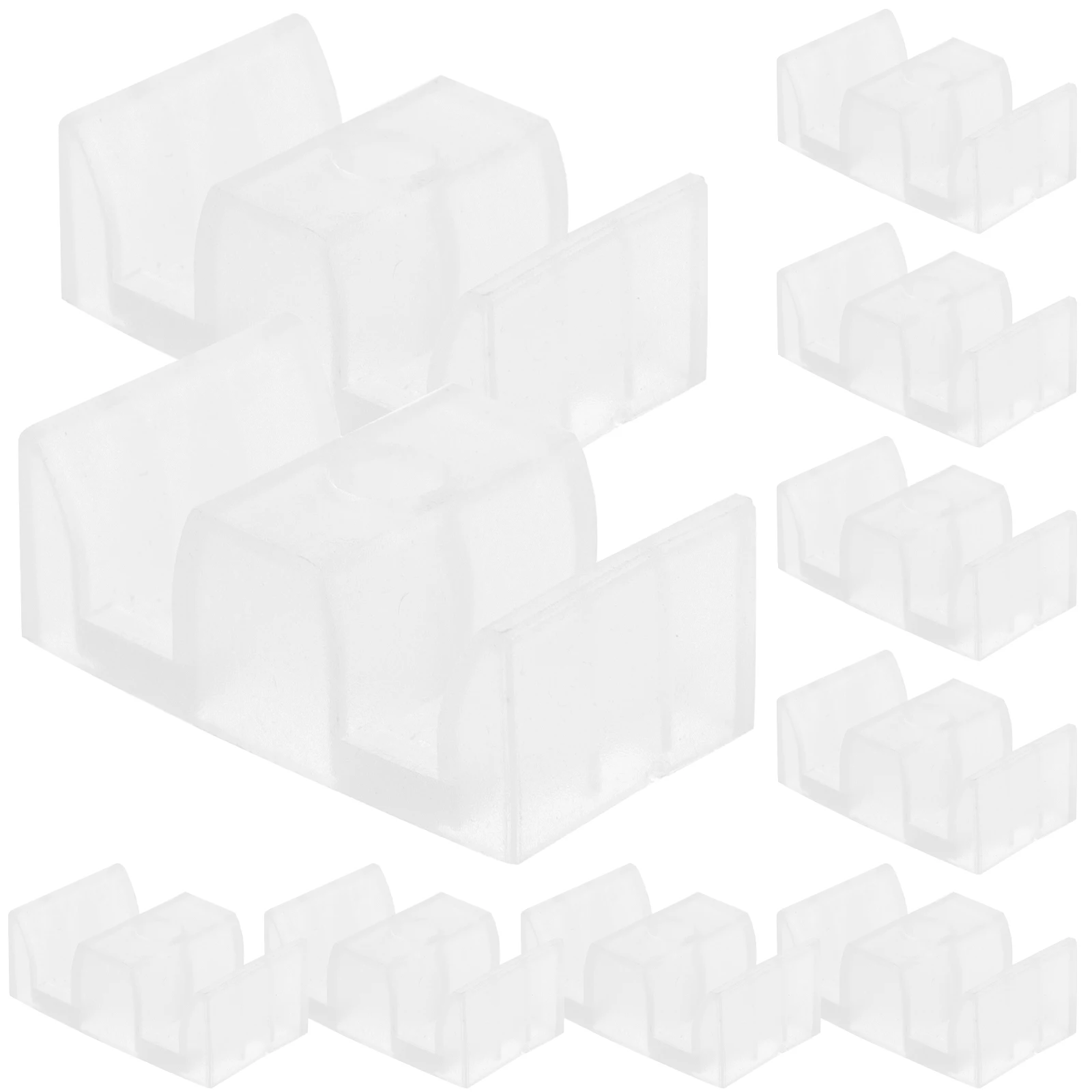 

10pcs Shower Door Bumpers Mat Hardware Stopper Sliding Glass Guide Limiter Replacement Parts Bathroom Doors Anti