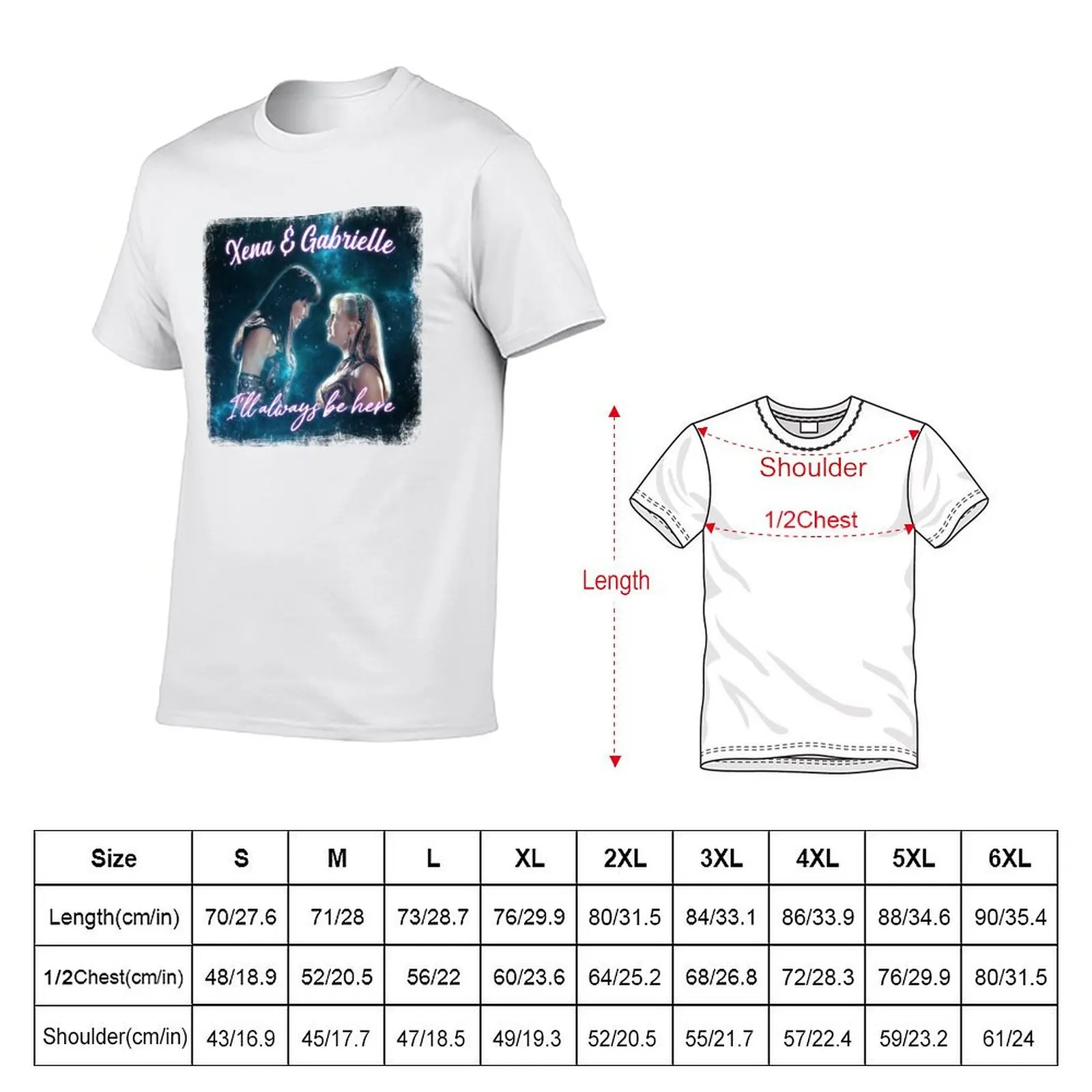 زينا وغابرييل سأكون دائمًا هنا تي شيرت بمظهر عتيق تي شيرت رجالي قطن عالي الجودة مطبوع تي شيرت للرجال
