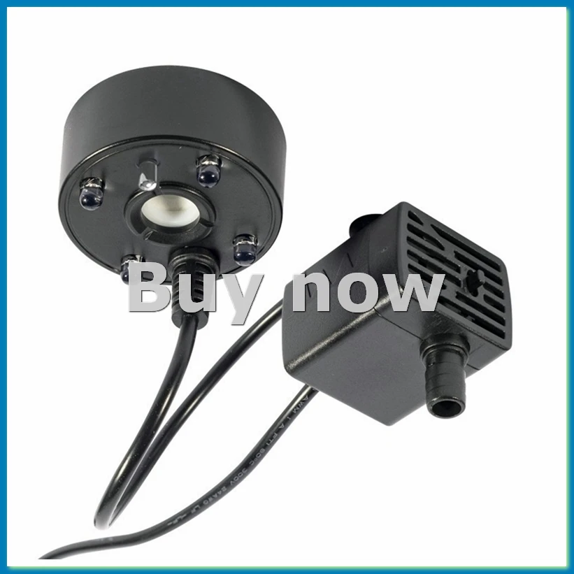 

2-in-1 USB 5V Water Pump Ultrasonic Atomizer Mist Maker Fogger Fountain Pond Garden Rockery Fish Tank Humidifier-A33R