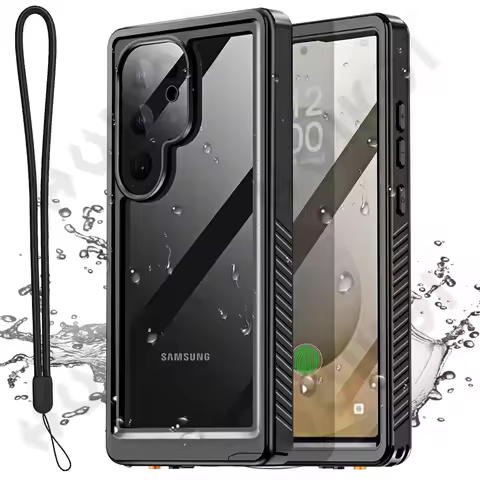 IP68 Shellbox Waterproof Case For Samsung Galaxy S25 S24 S23 S22 Ultra FE A55 A35 A54 4G 5G Aluminum Swimming Phone Luxury Cover