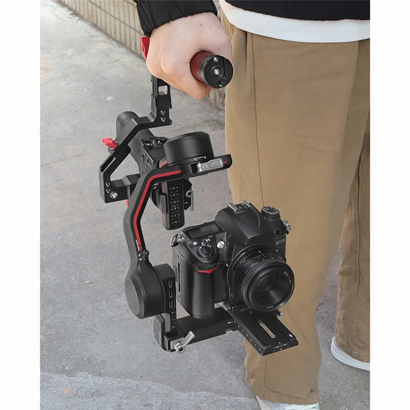 DJI ハンドヘルドスタビライザー拡張ジンバルブラケット多機能折りたたみ式デュアルユースローズウッドリフティングポットハンドル耐久性、C-P
