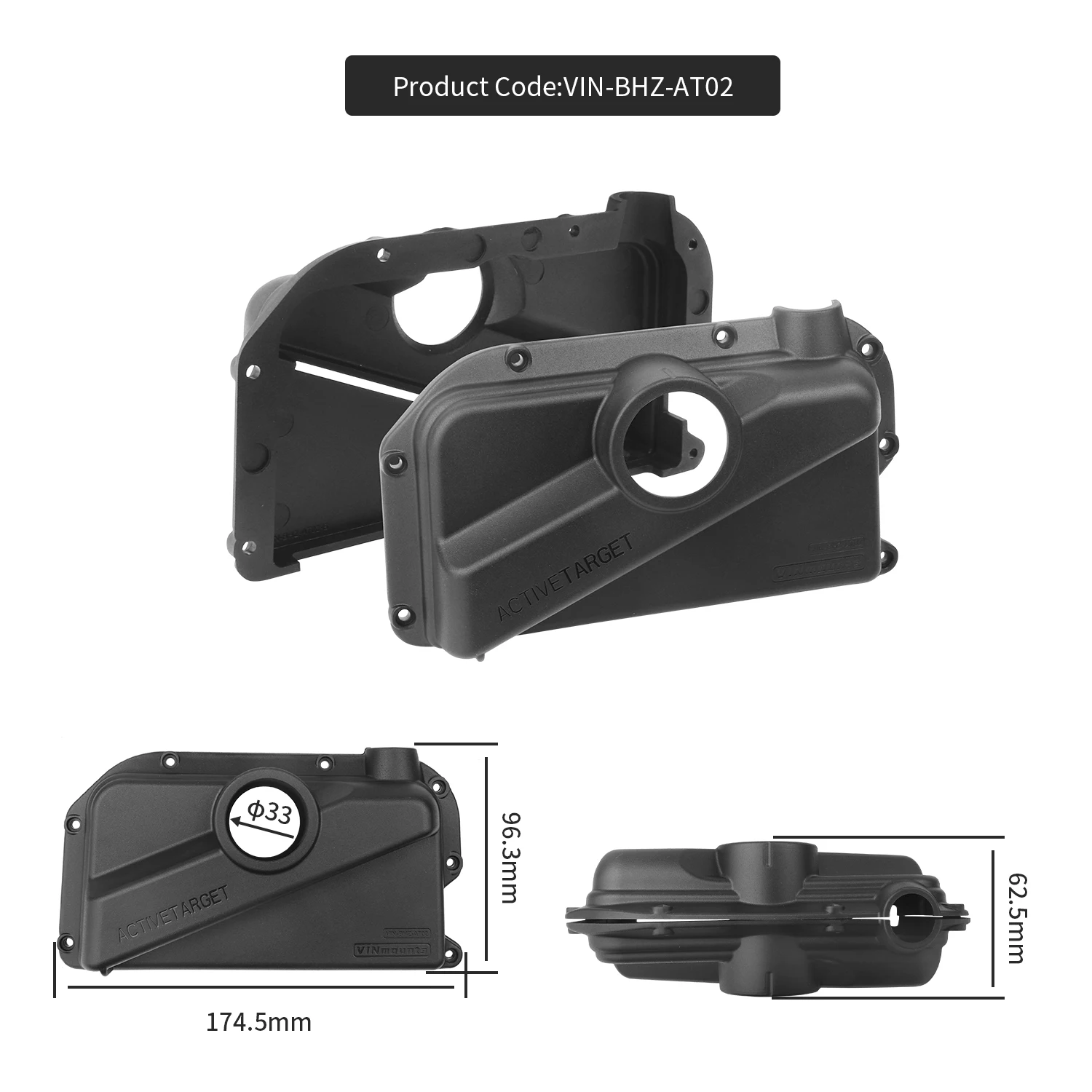 

VINmounts Fish Finder Sonar Transducer Protective Cover for Lowrance ActiveTarget AT02 Reinforced Nylon Marine UV Resistant