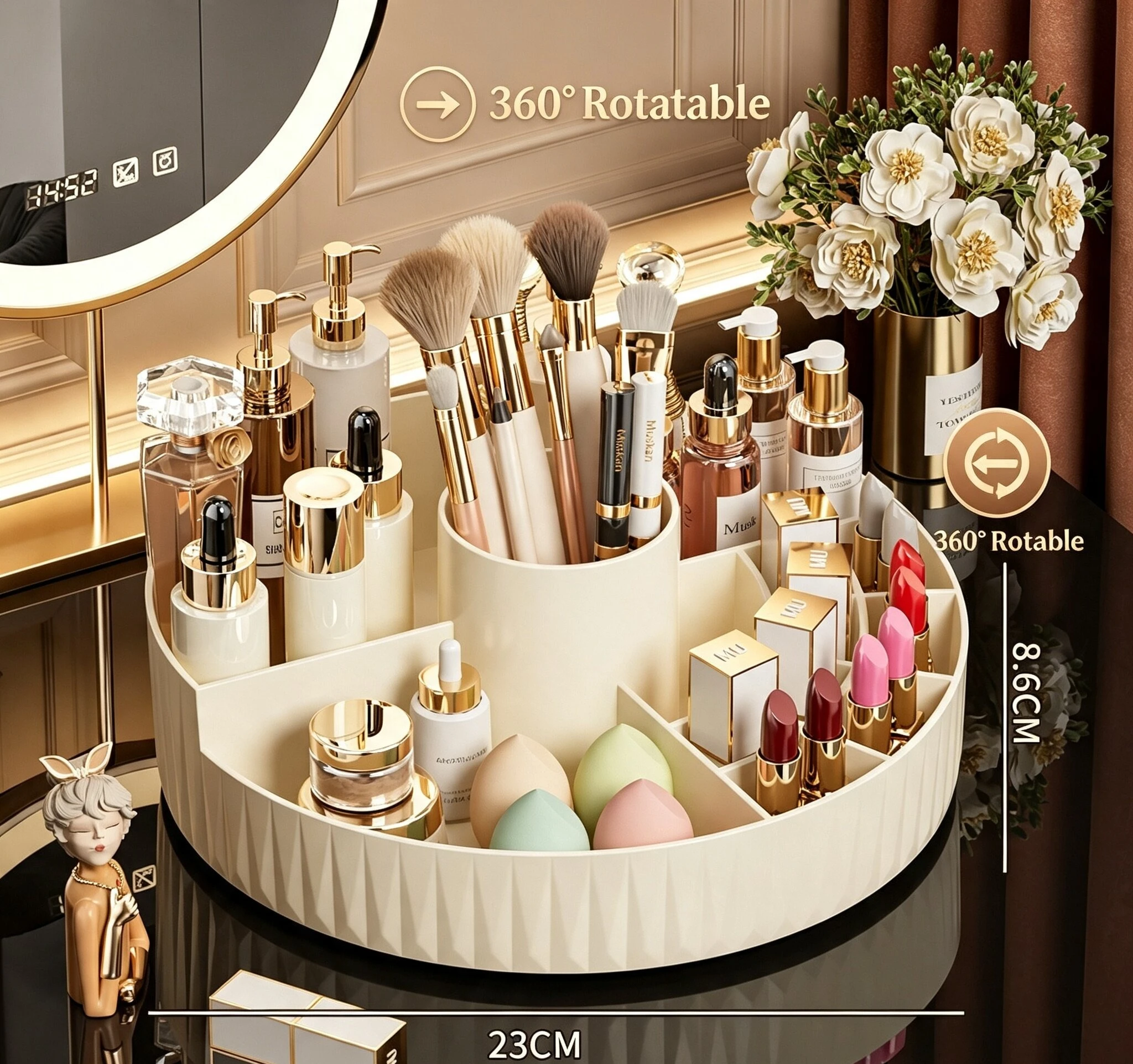 Organizer Girevole Multicompar - Skincare B Erl recensione e prezzo