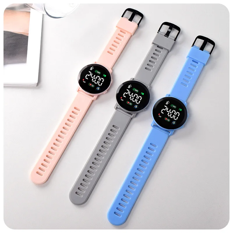 Digitale Horloge Voor Jongens Meisjes Kids Elektronische Led Horloge Mode Waterdichte Sport Klok Student Kind Eenvoudige Horloges