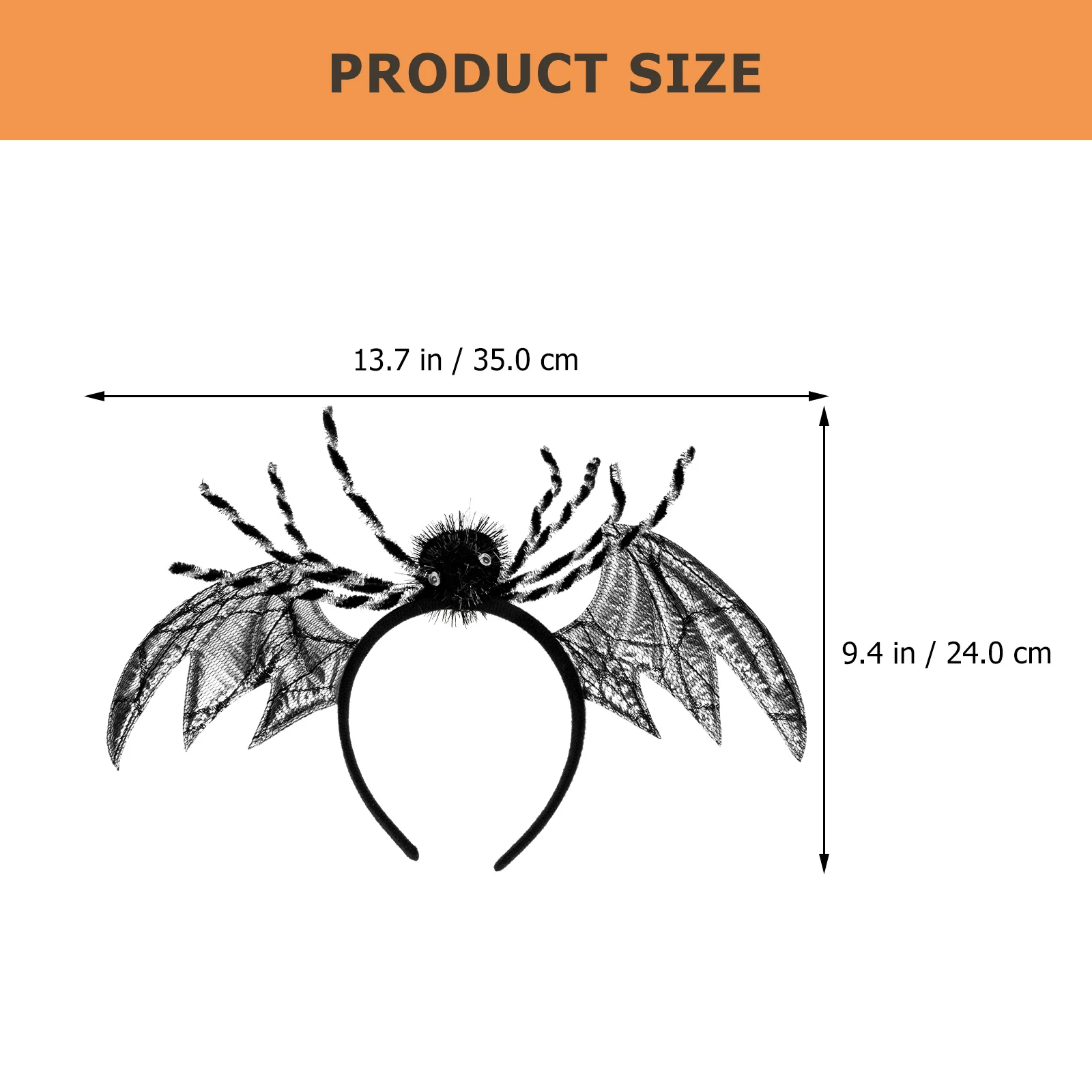 عصابة رأس للهالوين، عصابة رأس على شكل عنكبوت الخفافيش للفتيات والنساء، زي حفلات المهرجانات، لون فضي، تصميم فريد من نوعه، مادة بلاستيكية